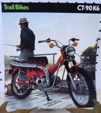 Nice OEM Original 1976 Honda CT90 Motorcycle Sales Brochure CT-90 K6 Japan Trail picture
