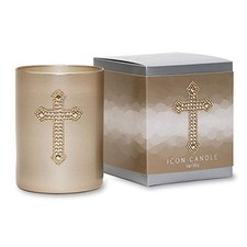 Primal Elements Cross Icon Candle, 9-Ounce, Black picture