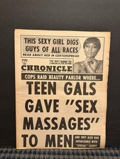 1970 National Star Chronicle Newspaper, Teen Girls Gave Massages to Men (VRN10Q) picture