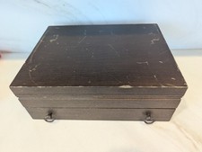 Wood Tarnish Resistant Silverware Flatware Storage Chest Box Wooden Drawer Case picture