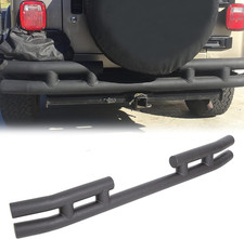 Rear Dual Tube Bumper Compatible with 1997-2006 Jeep Wrangler TJ 1986-1996 YJ St picture