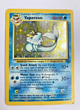 Pokémon TCG Vaporeon Jungle 12/64 Holo 1999 Unlimited Holo Rare picture
