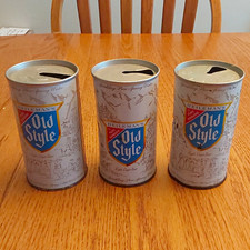 Heileman's Old Style Light Lager Beer Can LIFT Tab Breweriana 1960 SEE PICTURES picture