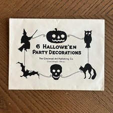 Vtg Cincinnati Art Publishing Co Halloween Party Decorations Paper Envelope RARE picture