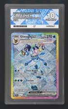 Pokémon Glaceon ex 150/131 Prismatic Evolutions SIR Holo ACE 10 GEM Perfect Subs picture