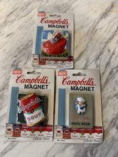 Vintage 1997 Campbell’s Soup Magnet Lot of 3 Arjon Collector Series New Sealed picture