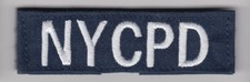 Vintage NYC Police Dept Tape Patch Insignia Hook & Loop New York City NYCPD NYPD picture