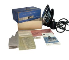Vintage General Electric Portable Travel Steam Iron G19 Box, Instructions & Bag picture