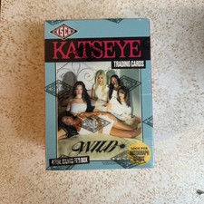 BRAND NEW ESCO KATSEYE TRADING CARDS BLASTER BOX - 4 NUMBERED FOILS PER BOX WILD picture