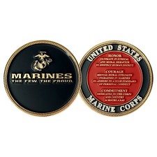 US Marine Corps USMC Marine Corps Values Challenge Coin CC-1472 picture