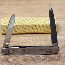 Schrade Pocket Knife Muehlebach Beer Brewing Kansas City Missouri 1868 1948 vtg picture