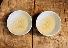 Vintage Savini Restaurant Milan Hotel Ashtray Trinket Dish Italy Milano Set Of 2 picture