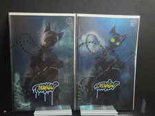 PREMIUM SIGNATURE COA FOIL ABSOLUTE CATWOMAN 1 MIKE MAYHEW EXCLUSIVE 2 BOOK SET picture