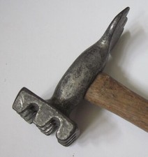VINTAGE wood handled MEAT TENDERIZER + bone?  picture