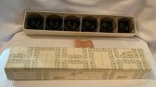 Rare Moser Glass Smoked 6pc Shot Glass Set In Original Box LOOK picture