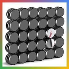 Strong Adhesive Magnets, 90pcs 0.7x0.12in Fridge Magnet picture