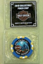 2019 Harley Davidson Wide Print Poker Chip Orlando HD in Forida  Series 6 picture