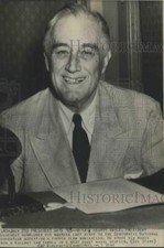 1944 Press Photo President Roosevelt delivers address to DNC convention picture