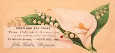 1880s-90s Portland Tea Store Teas Coffees & Groceries Maine John Bodin picture