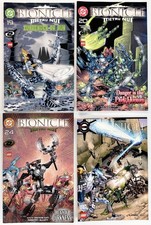 2004 2005 Bionicle Metru Nui Comic Lot # 19 20 24 + 2009 Glatorian #2 DC Comics picture