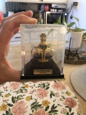 VTG Prince Matchabelli 1/4oz Wind Song Crown Perfume Bottle Empty & Display Case picture