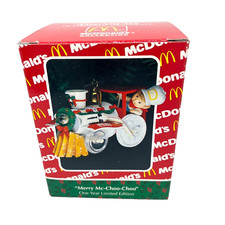 Enesco McDonalds Ornament 1993 Merry Mc Choo Choo 595063 Train Holiday VTG NOS picture