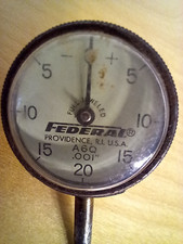 Vintage Federal A6Q .001 Dial Indicator Full Jeweled - 1 1/8