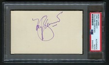 Tony Bennett signed autograph auto Vintage 3x5 card Music Legend PSA Slabbed picture