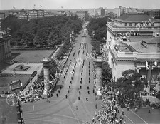 1923 Aerial View of a Parade, Washington, DC Vintage Old Photo Reprint picture
