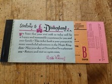 1961 vtg Disneyland Adult ticket coupon book booklet original Disney 1960's picture