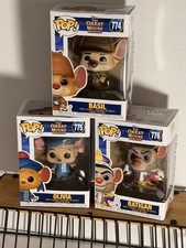 Funko Pop The Great Mouse Detective LOT Basil 774, Oliva 775, Ratigan 776 picture
