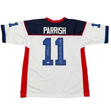 Roscoe Parrish Autographed Buffalo (White #11) Custom Stitched Jersey - JSA picture