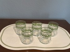 Corelle Libbey Spring Blossom Crazy Daisy set of 5 Juice Glasses 5oz MINT picture