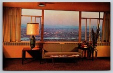 Terwilliger Plaza Apartment on 12th Floor Lounge Mt Hood View Oregon Postcard picture