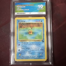 2000 Pokemon League Black Star Promo Psyduck #20 ACE10 Gem Mint  picture