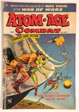 Atom-Age Combat #5 1953- Flying Saucer cover- St John Golden Age picture