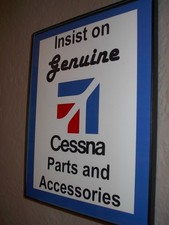 Cessna Aircraft Airplane Pilot GenParts Hangar Bar Man Cave Advertising Sign picture