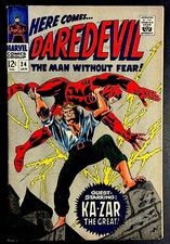 Daredevil #24 1967 Marvel Comics 6.0 FN Gene Colon Ka-Zar Cover picture
