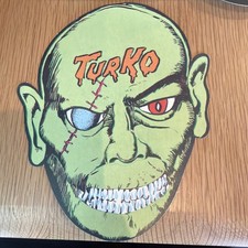 RARE Vintage 60/70’s Mexican Paper Card Halloween Mask Turko Monster Horror NOS picture