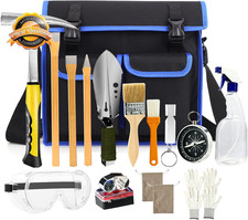 17PCS Geology Rock Pick Kit Rockhounding Equipment 32Oz Hammer picture