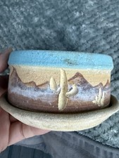 VTG Gordon Pottery Succulent Planter Southwest Design Clay Cactus Hand Crafted picture