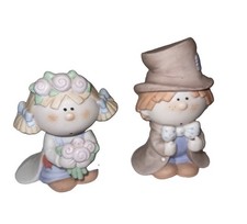 Cute Vintage Bumpkins Bride and Groom figurines Porcelain picture