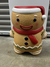 GINGERBREAD MAN Stool Table Decor NEW 2025 Christmas TikTok Viral Sensation 18”  picture