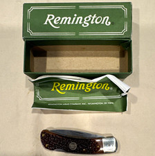 Vintage Remington R5 Gentleman Pocketknife Brown Handle Slipjoint w/ Box *NEW* picture