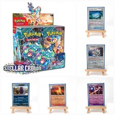 Pokemon Stellar Crown SCR EN Single Cards Reverse and Holo Near Mint in Sleeve picture