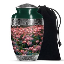 Lotus Dawn Cremation Urns for Human Ashes Adult Father & Mother (10 Inch) picture