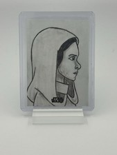 2025 Topps Chrome Star Wars Princess Leia 1/1 SKETCH By Brandon Klein picture