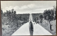 NEW CANAAN CT CONN~Merritt Parkway w/Old Cars~Vintage BW Unused Postcard picture