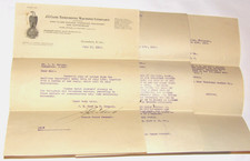 VINTAGE 1915 J.I.CASE THRESHING MACHINE COMPANY LETTERS EXCESSIVE TELEPHONE USE picture