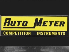 AUTO METER Competition Instruments - Orig Vintage 60's 70's Racing Decal/Sticker picture